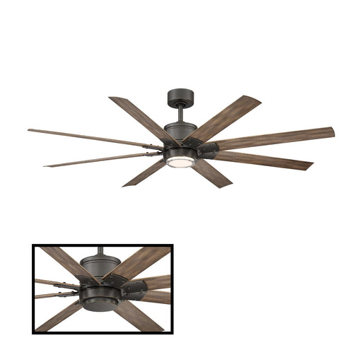 Renegade 52" LED Smart Ceiling Fan - Oiled Rubbed Bronze Finish with Barn Wood Blades