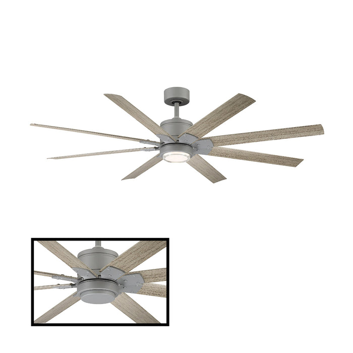 Renegade 52" LED Smart Ceiling Fan - Graphite Finish with Weathered Gray Blades