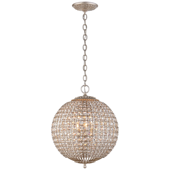 Renwick Small Sphere Chandelier - Burnished Silver Leaf