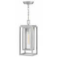 Load image into Gallery viewer, Republic Outdoor Pendant - Satin Nickel Finish
