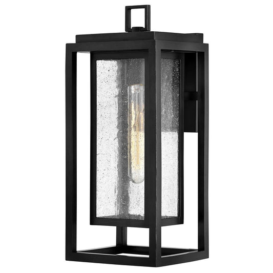 Republic Medium Outdoor Wall Sconce - Black Finish