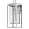 Load image into Gallery viewer, Republic Medium Outdoor Wall Sconce - Satin Nickel Finish
