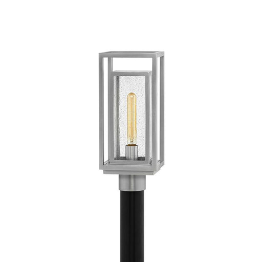 Republic Outdoor Post Light - Satin Nickel