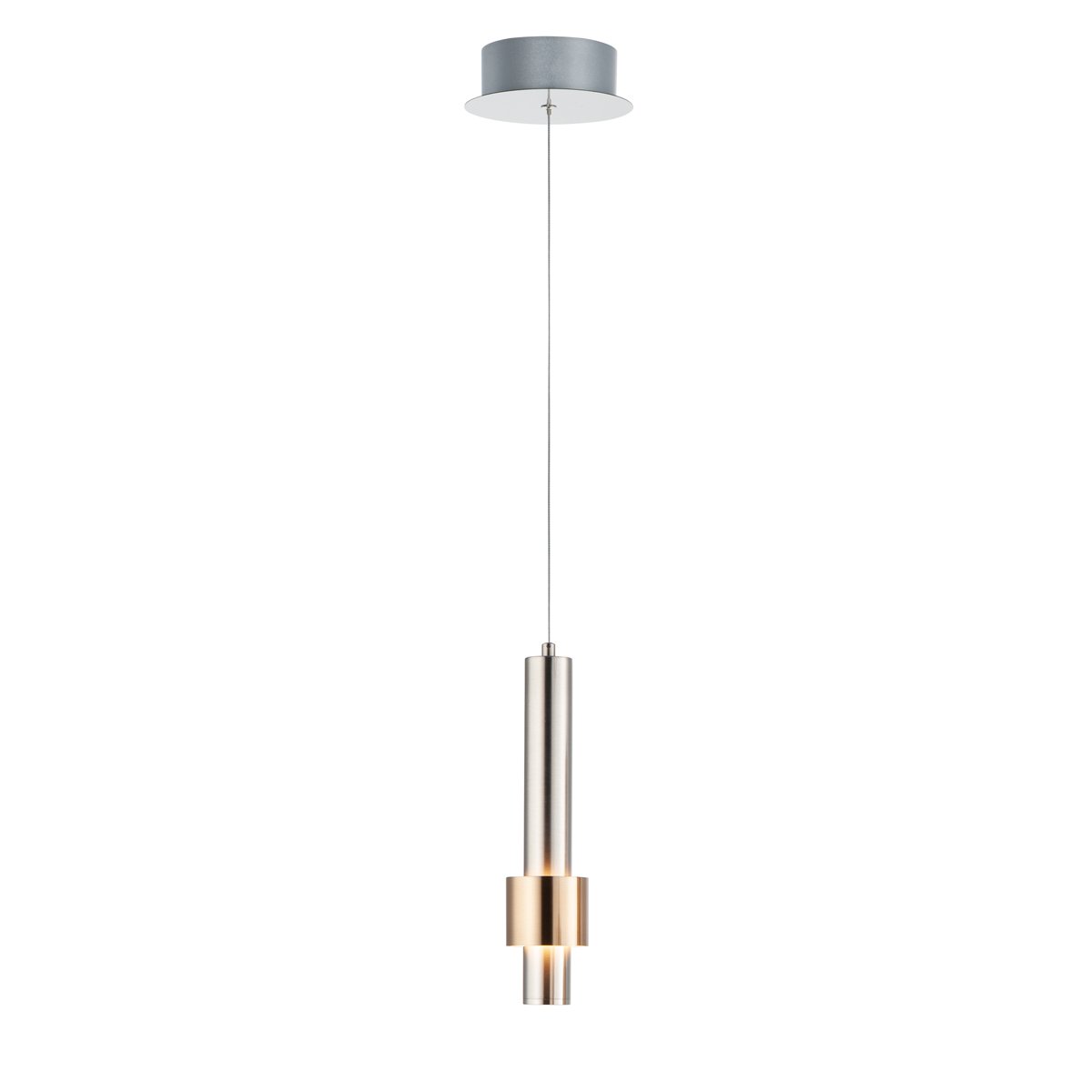 Reveal Pendant - Satin Nickel/Stain Brass Finish