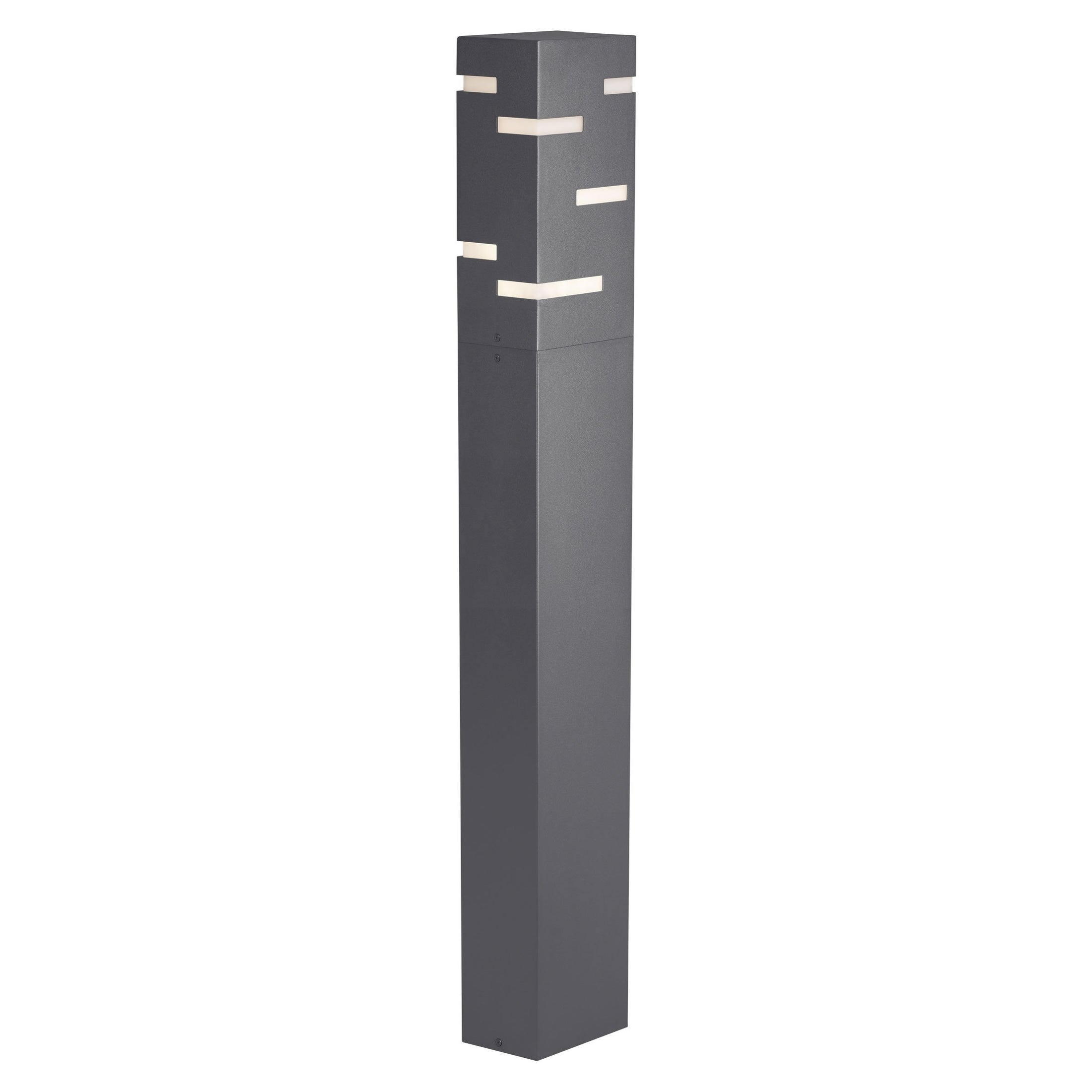 Revel Bollard Landscape Light - Charcoal Finish