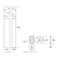 Load image into Gallery viewer, Revel Bollard Landscape Light - Diagram
