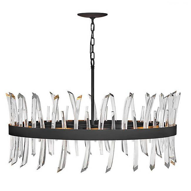 Revel Large Chandelier - Black Finish