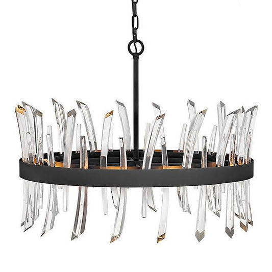 Revel Medium Chandelier - Black Finish