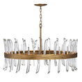 Load image into Gallery viewer, Revel Large Chandelier - Burnished Gold Finish
