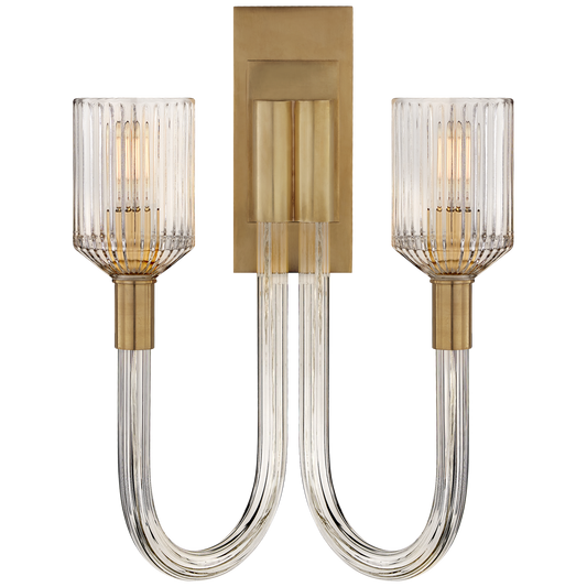 Reverie Double Sconce - Antique Burnished Brass