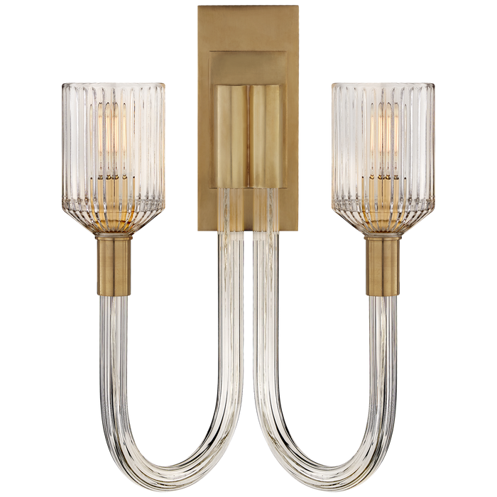 Reverie Double Sconce - Antique Burnished Brass