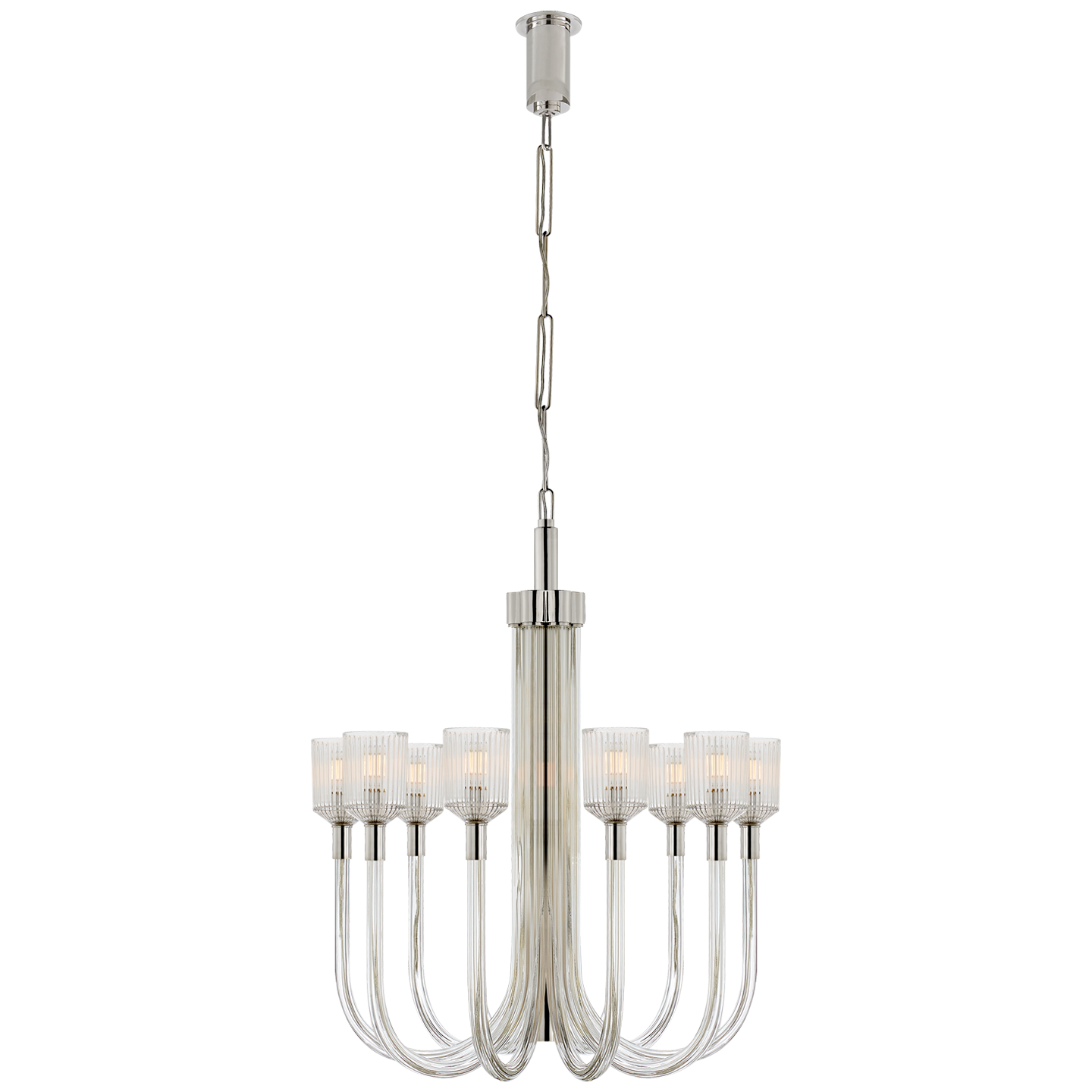 Reverie Medium Chandelier - Polished Nickel
