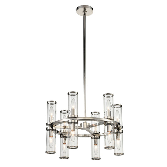 Revolve 17" Double Chandelier - Polished Nickel Finish