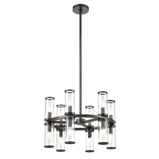 Revolve 17" Double Chandelier - Urban Bronze Finish