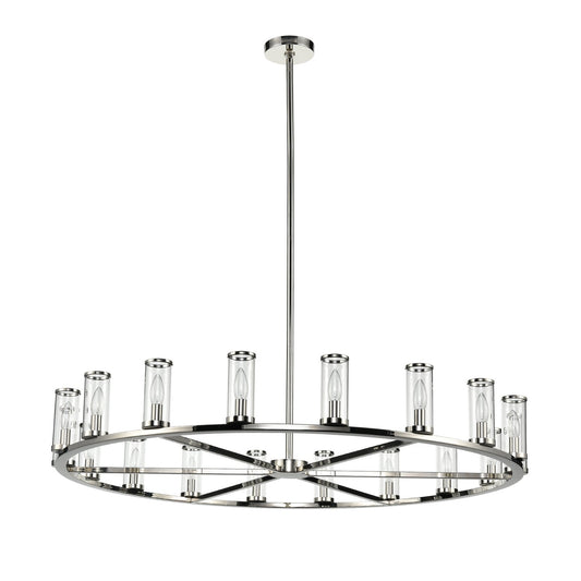 Revolve 48" Chandelier - Polished Nickel Finish