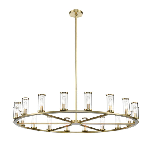 Revolve 48" Chandelier - Natural Brass Finish