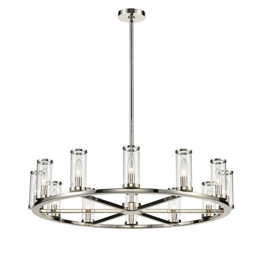 Revolve 33" Chandelier - Polished Nickel Finish