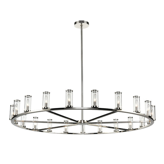 Revolve 61" Chandelier - Polished Nickel Finish