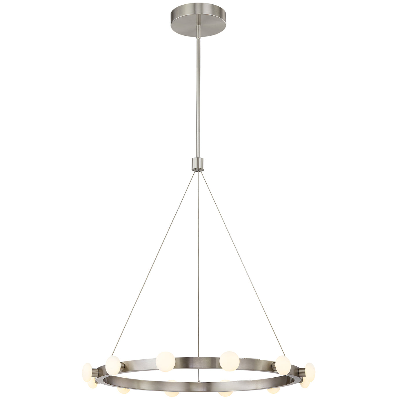 Rezz LED Pendant - Brushed Nickel