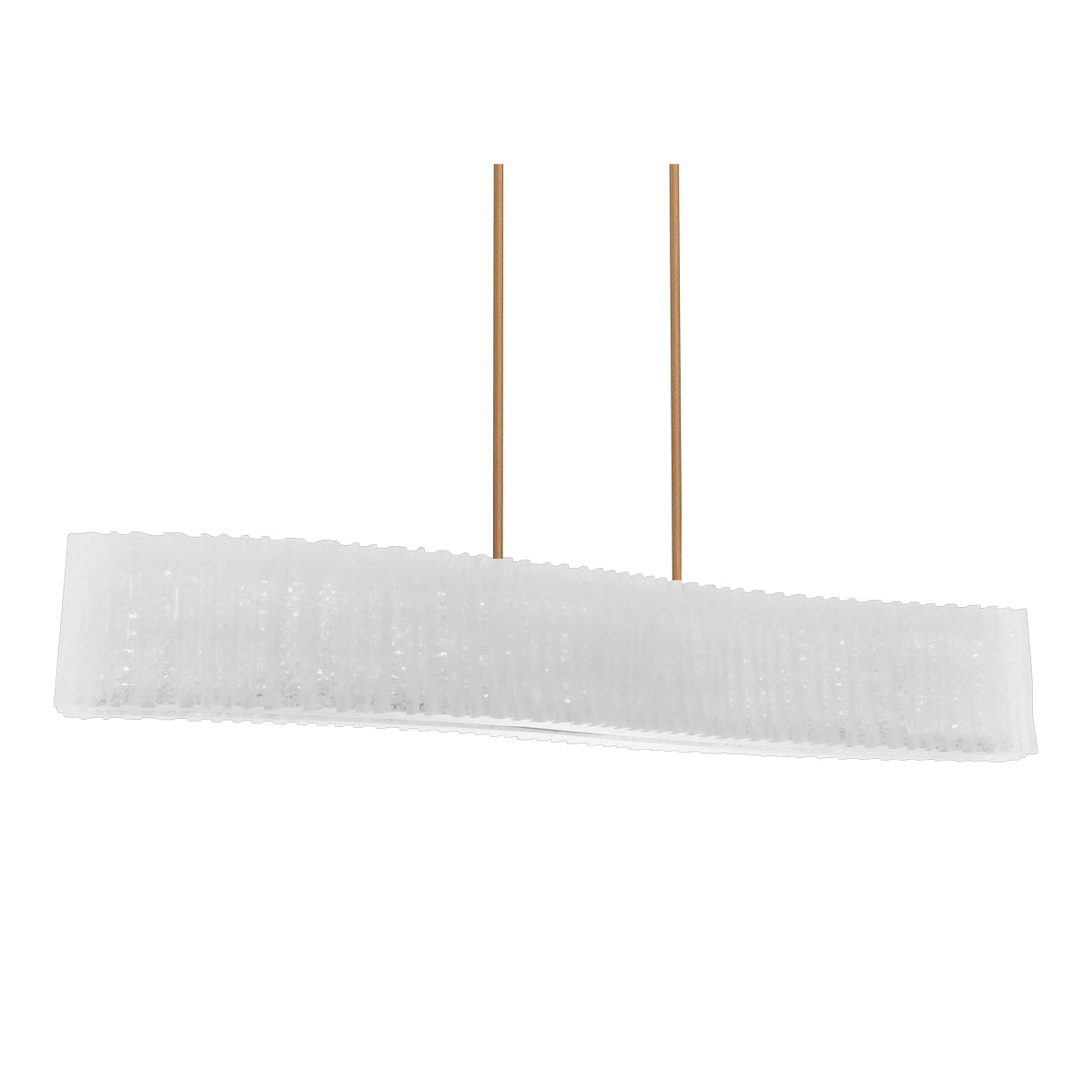 Rhiannon LED Linear Pendant - Aged Brass Finish