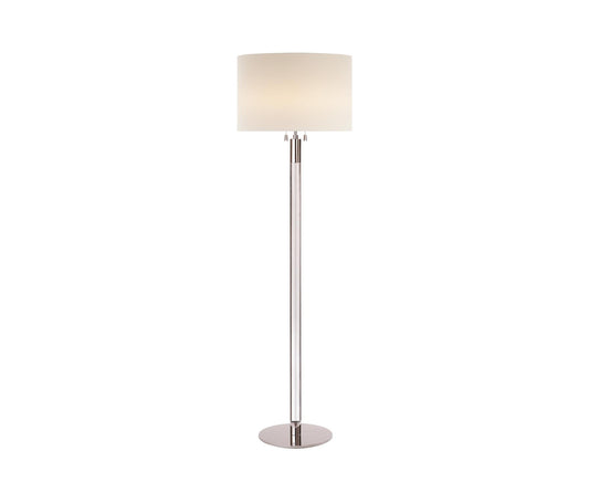 Riga Floor Lamp - Polished Nickel Finish
