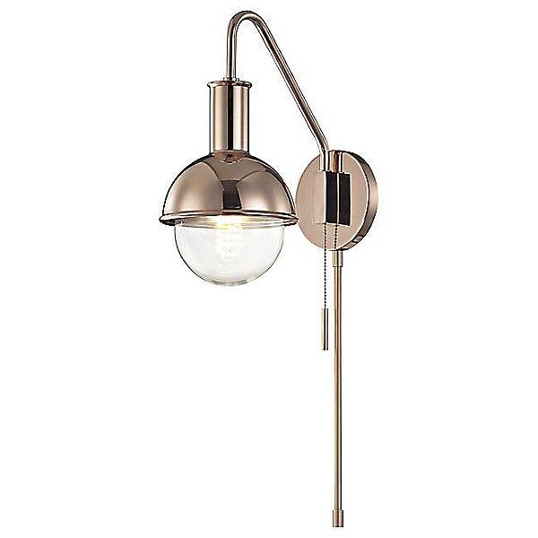 Riley Swing Arm Wall Sconce Polished Copper