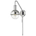 Riley Swing Arm Wall Sconce Polished Nickel