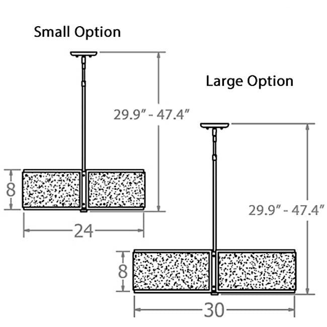 Rimelight Drum Pendant - Diagram