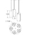 Rimelight Multipoint Pendant Light - Diagram