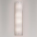 Rimelight Large Wall Sconce - Satin Nickel Finish Frosted Glass