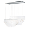 Load image into Gallery viewer, Rinkle LED Linear Pendant - Polished Chromel Finish
