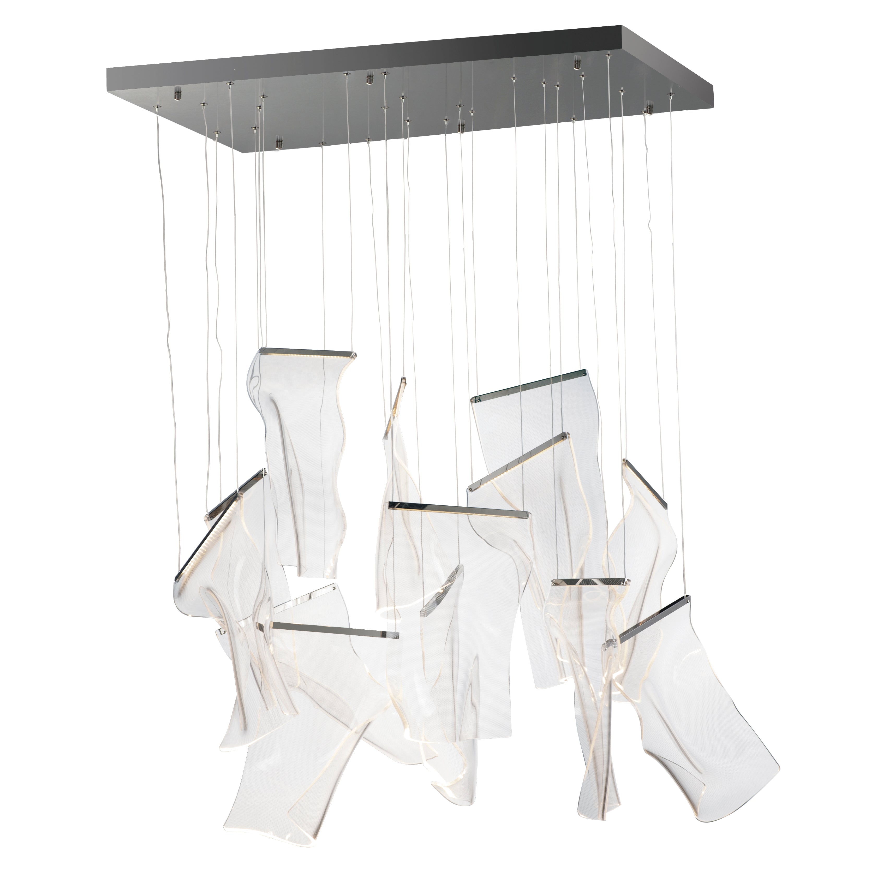 Rinkle LED Multi-Light Rectangular Pendant by ET2 at InfoLighting.com ...