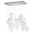 Load image into Gallery viewer, Rinkle LED Multi-Light Rectangular Pendant - Polished Chrome Finish
