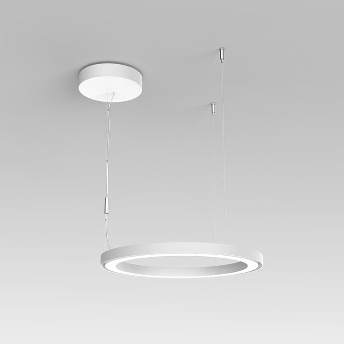 Ripple 20" LED Chandelier - White Finish