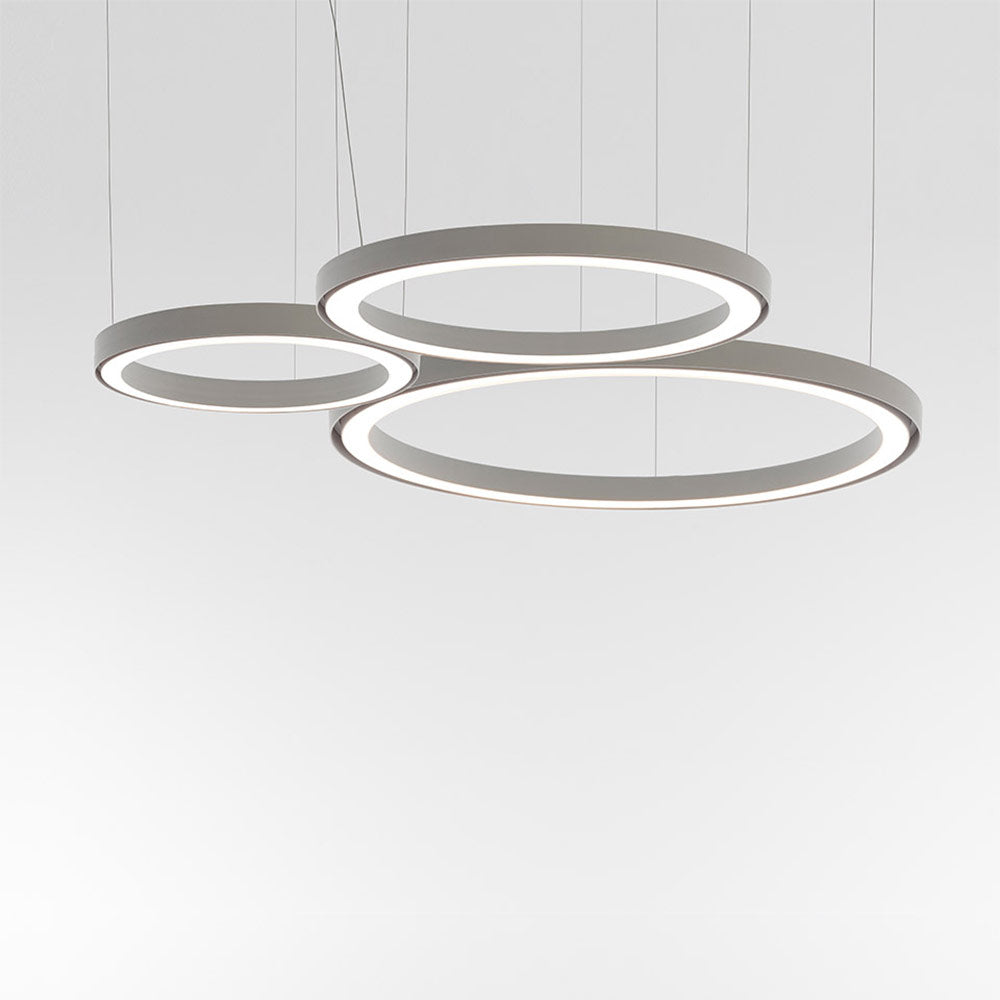 Ripple LED Cluster Chandelier - White Finish