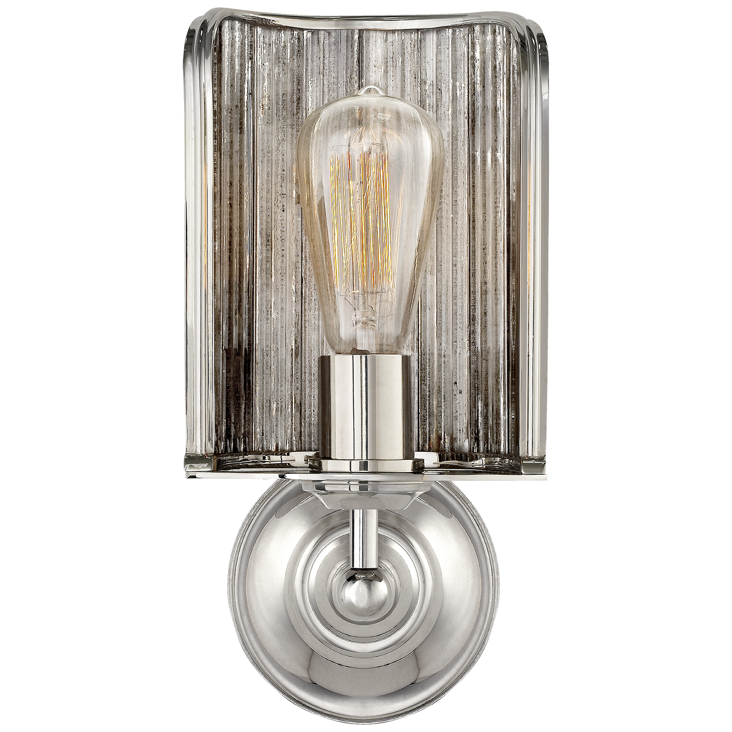 Rivington Shield Sconce - Polished Nickel