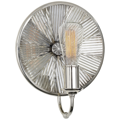 Rivington Small Round Sconce - Polished Nickel