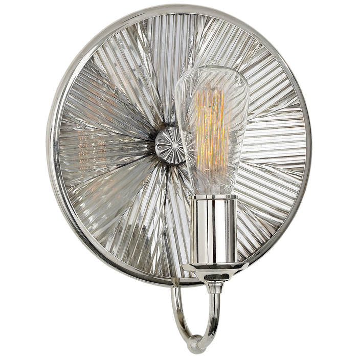 Rivington Small Round Sconce - Polished Nickel