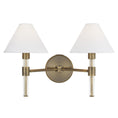 Load image into Gallery viewer, Robert 2-Light Bath Bar - Time Worn Brass Finish
