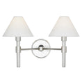 Load image into Gallery viewer, Robert 2-Light Bath Bar - Polished Nickel Finish
