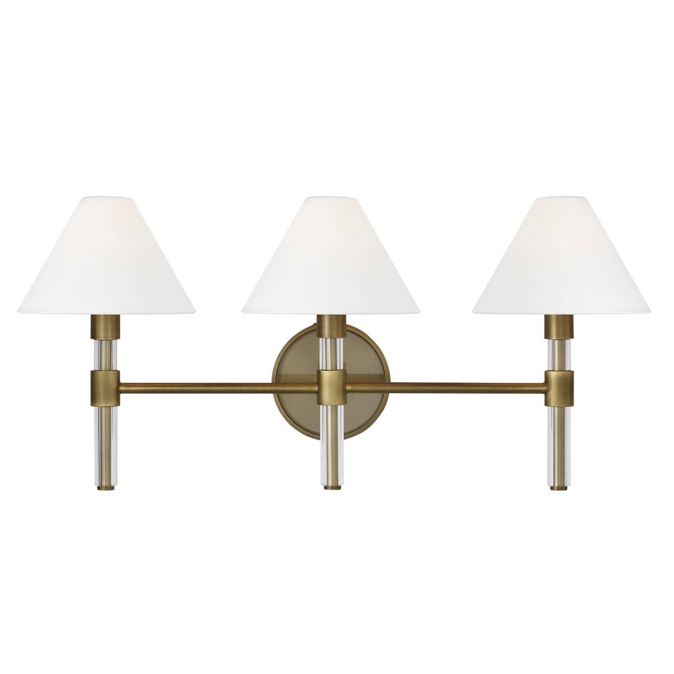 Robert 3-Light Bath Bar - Time Worn Brass Finish