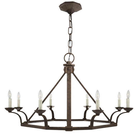 Robertson Single Tier Chandelier - Natural Rust