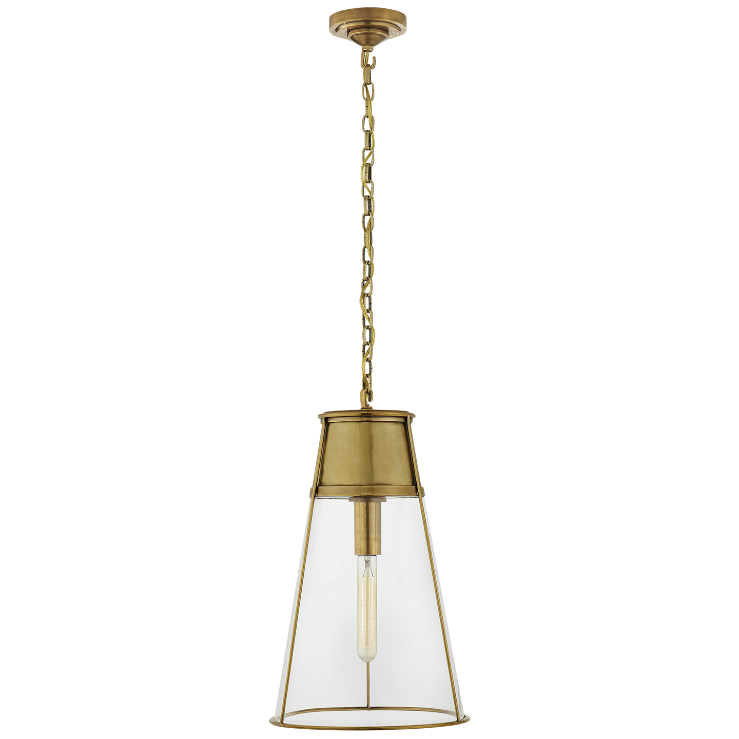 Robinson Large Pendant - Hand-Rubbed Antique Brass