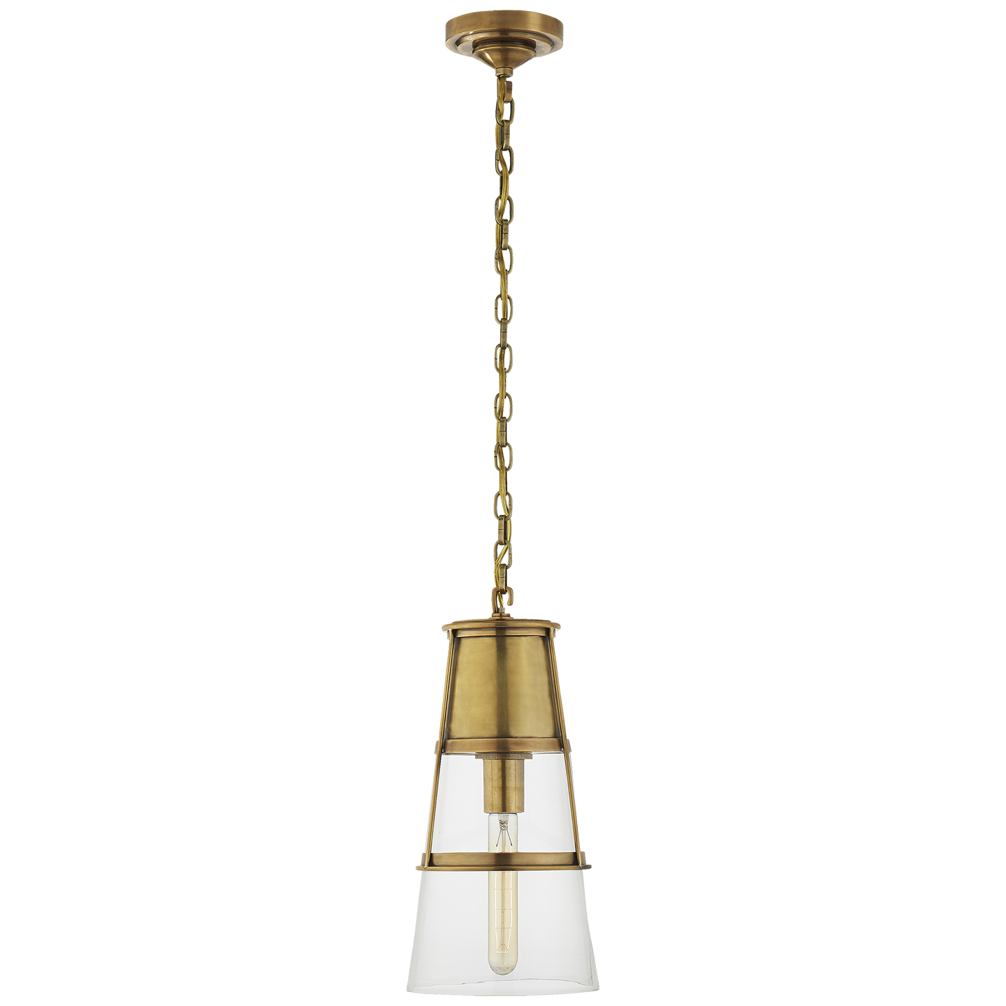 Robinson Medium Pendant - Hand-Rubbed Antique Brass