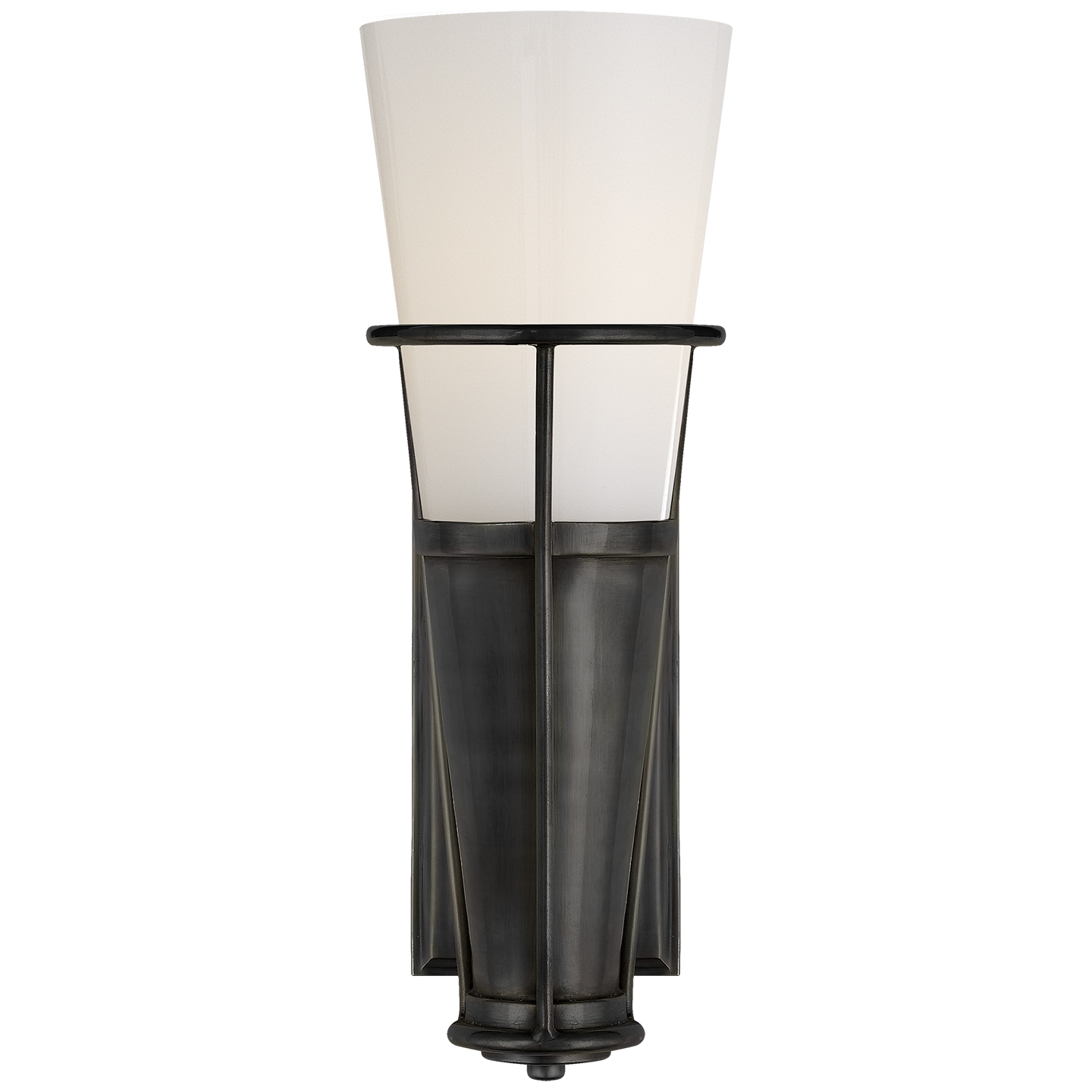 Robinson Single Sconce - Bronze/Seeded Glass