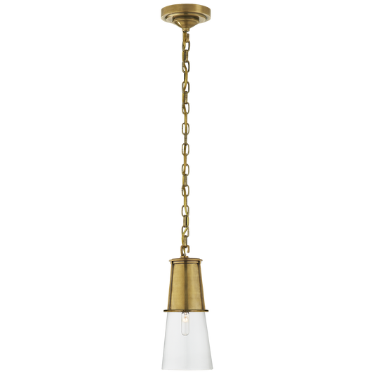 Robinson Small Pendant Hand-Rubbed Antique Brass