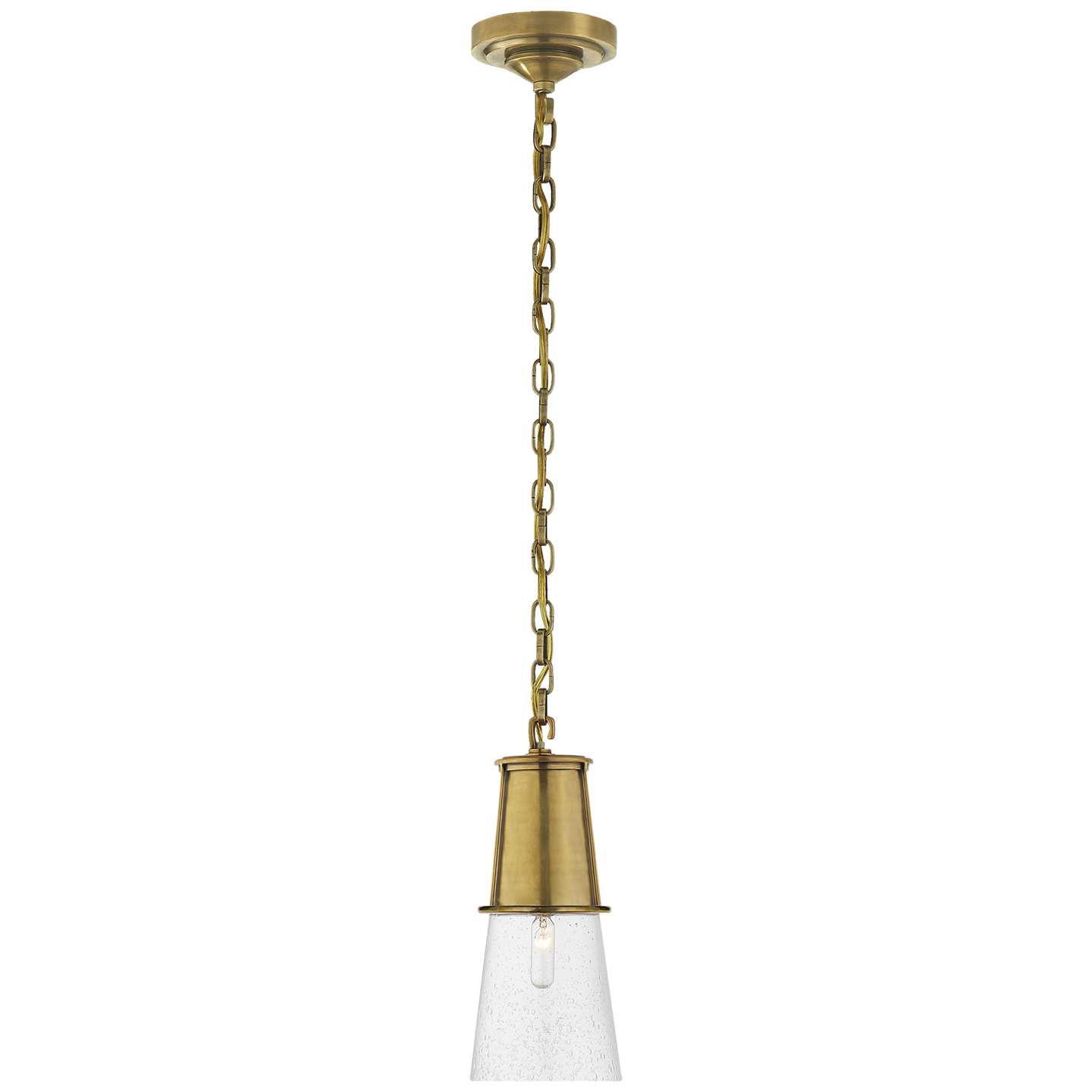 Robinson Small Pendant Hand-Rubbed Antique Brass