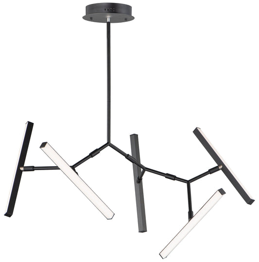 Robotica 5-Light LED Chandelier - Black Finish