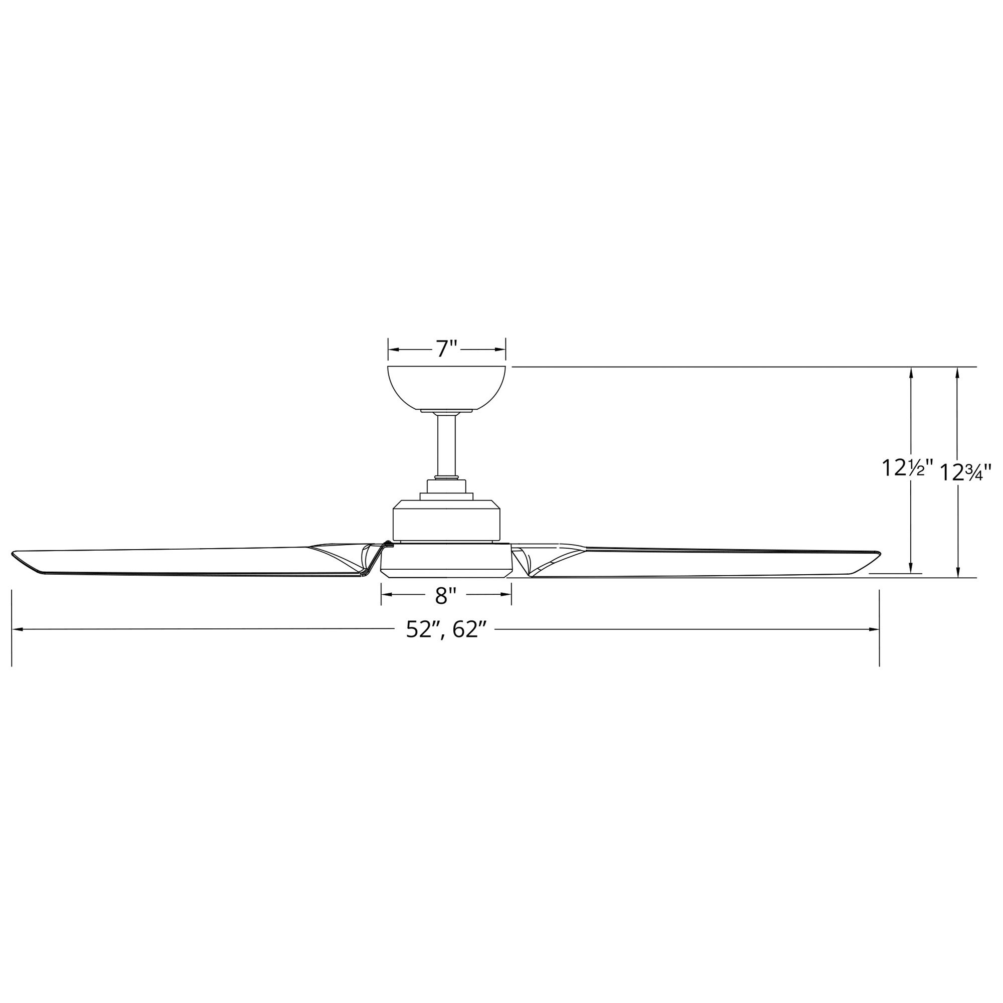 Roboto Smart Ceiling Fan - Diagram