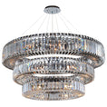 Load image into Gallery viewer, Rondelle 3 Tier 48" Chandelier - Polished Chrome
